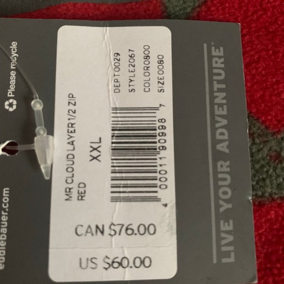 Mens 2XL Fleece Long Sleeve Pull Over - Picture 8 of 14